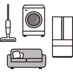 New Life Household Appliances Set SVG Icon